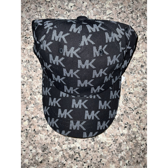 Michael Kors MK Logo Black Baseball Cap Hat One Size NWT MSRP $68.00 main image 6